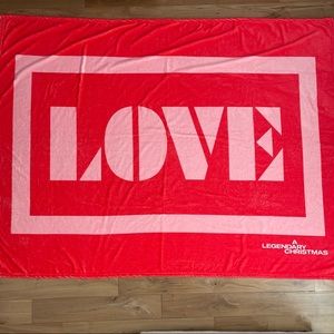 John Legend: Red & White VIP Blanket from The Legendary Christmas Tour